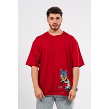 Oversize Dali Baskılı Tshirt