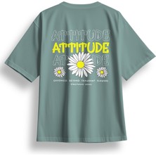 Oversize Attitude Baskılı Tshirt