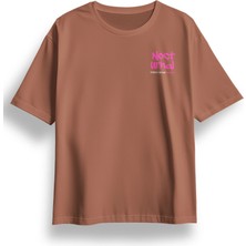 Oversize Nocturnal Baskılı Tshirt