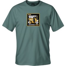 Regular Enjoy The Ride Baskılı T-Shirt