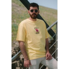 Oversize Run The Streets Baskılı Tshirt