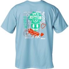Regular Destruction Baskılı T-Shirt