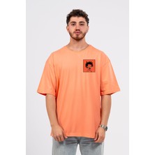 Oversize Curly Man Baskılı Tshirt