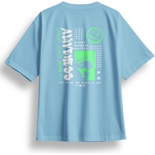 Oversize Aliveness Baskılı Tshirt