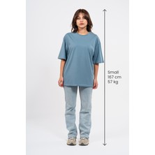 Oversize City Streets Baskılı Tshirt