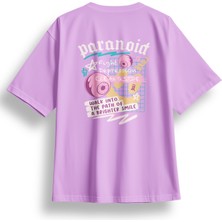 Oversize Paranoid Baskılı Tshirt