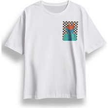 Oversize Göğüste Be Furious Baskılı Tshirt