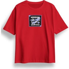 Oversize Urban Skaters Baskılı Tshirt