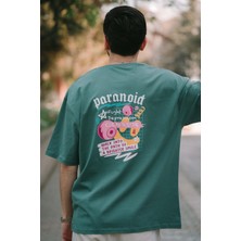 Oversize Paranoid Baskılı Tshirt
