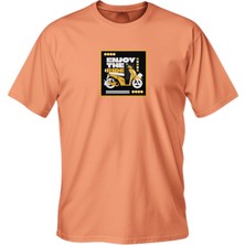 Regular Enjoy The Ride Baskılı T-Shirt