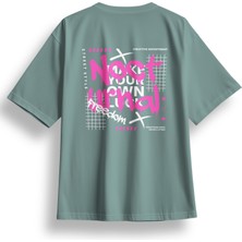 Oversize Nocturnal Baskılı Tshirt