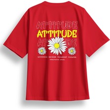 Oversize Attitude Baskılı Tshirt