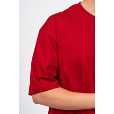 Oversize Just Skate Baskılı Tshirt