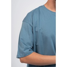 Oversize Like Flower Baskılı Tshirt
