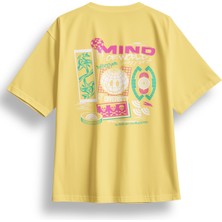 Oversize Mind Of World Baskılı Tshirt