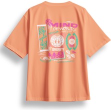 Oversize Mind Of World Baskılı Tshirt