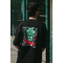 Oversize Destruction Baskılı Tshirt