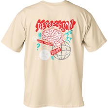 Regular Depression Baskılı T-Shirt