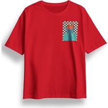 Oversize Göğüste Be Furious Baskılı Tshirt