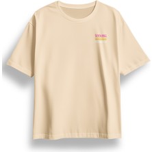 Oversize Seeking Baskılı Tshirt
