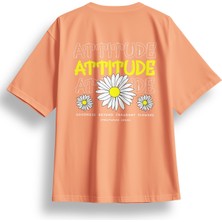 Oversize Attitude Baskılı Tshirt