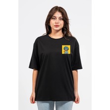 Oversize Göğüste Cry Woman Baskılı Tshirt