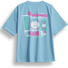 Oversize Mind Of World Baskılı Tshirt