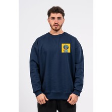 Oversize Göğüste Cry Woman Baskılı Sweatshirt
