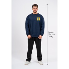 Oversize Göğüste Cry Woman Baskılı Sweatshirt