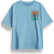 Oversize Göğüste Be Furious Baskılı Tshirt