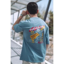 Oversize Skateboarding Baskılı Tshirt