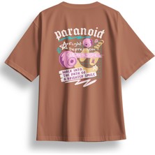 Oversize Paranoid Baskılı Tshirt