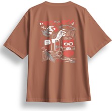 Oversize Reckless Baskılı Tshirt