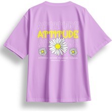 Oversize Attitude Baskılı Tshirt