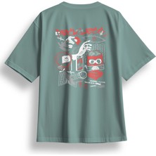 Oversize Reckless Baskılı Tshirt