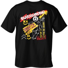 Regular Skateboarding Baskılı T-Shirt