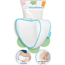 Viscofoam Kalp Diz Arası Ortopedik Yastık Bacak Arası Visco Yastık - 23x23x5cm
