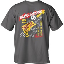 Regular Skateboarding Baskılı T-Shirt