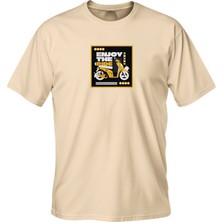 Regular Enjoy The Ride Baskılı T-Shirt