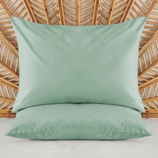 Evidea Soft 2'li Yastık Kılıfı - Yeşil - 50X70 cm
