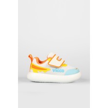 Vicco 346.P25Y.161 Beyaz Mavi Melodic Işıklı Erkek Çocuk Ayakkabı