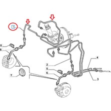 Fıat Fren Borusu Doblo Ana Merkez Teker Arası On Sag