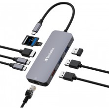 Verbatım 32152 Usb-C Pro 9 Port Çok Bağlantılı Hub Cmh-09