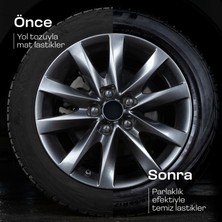 GRASS Black Rubber 600 ml - Ultra Siyah Lastik Parlatıcı | 4 Hafta Kalıcı | Suya Dayanıklı & Jantsız Formül | Mat/Parlak Seçenek