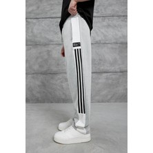 Nomarc Barkodlu 3 Çizgili Gri Eşofman