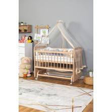 Bamgidoo Anne Yanı Bebek Beşiği Ahşap Mobilya Yeni Doğan Beşik 60X120