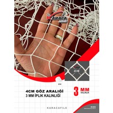 Kedi Balkon Güvenlik Filesi – 2 M Yükseklik | Metreyle Kesim | 3 mm Ip, 4x4 cm Göz Aralığı + Montaj Aparatları (Beyaz)