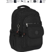 Relaxion Krinkıl Su Geçirmez Astarlı Kumaş Okul Seyahat Sırt Çantası 1620