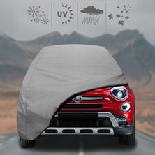 Fiat 500 x Cross Oto Branda Su Geçirmez Miflonlu Araba Brandası Klipsli Araba Çadırı