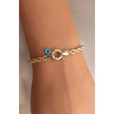 Fiyonk Kuyumculuk 14 Ayar Altın Burgu Bileklik 4.40 mm